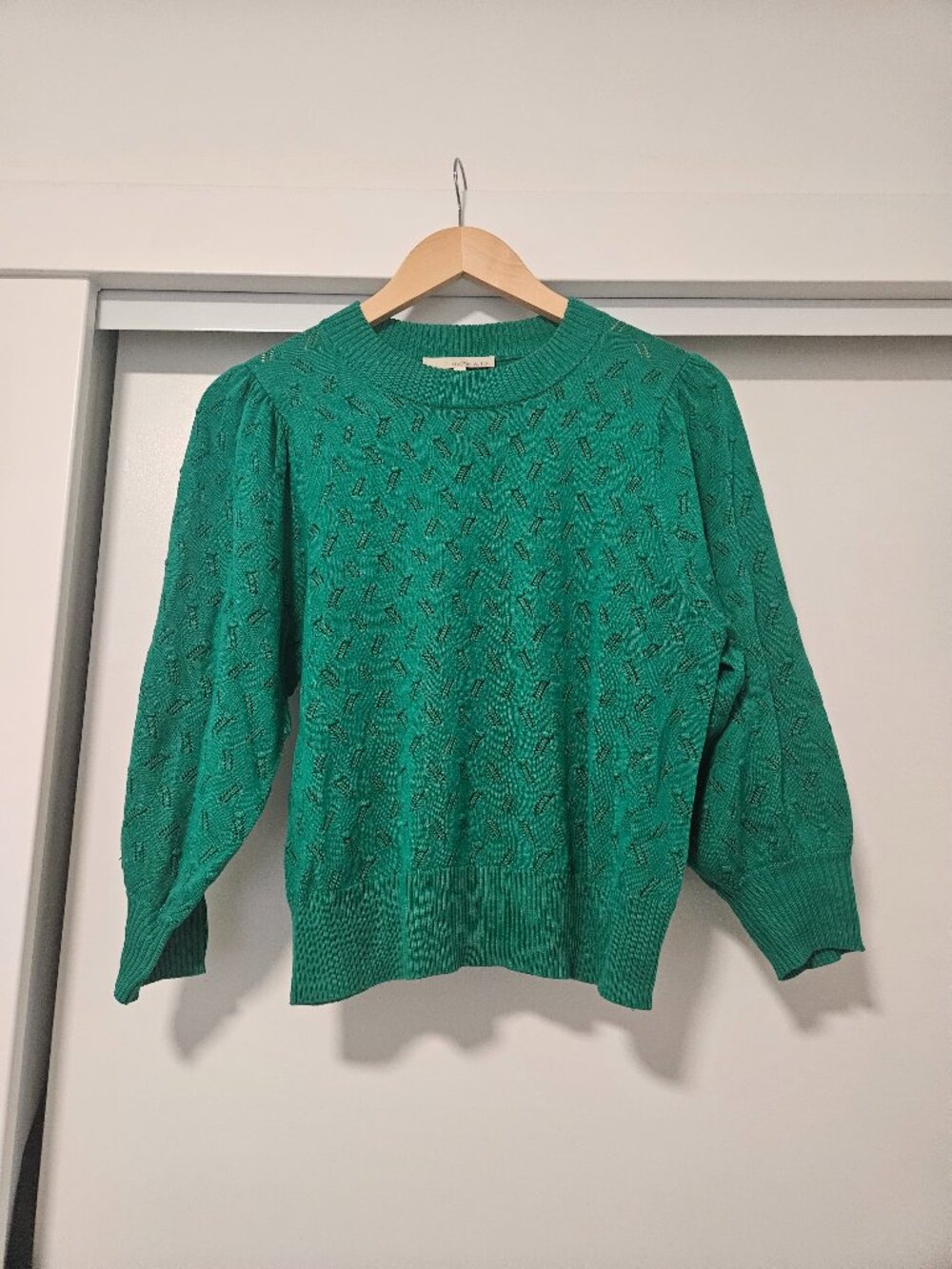 Monk & Lou Green Knit sweater - Medium